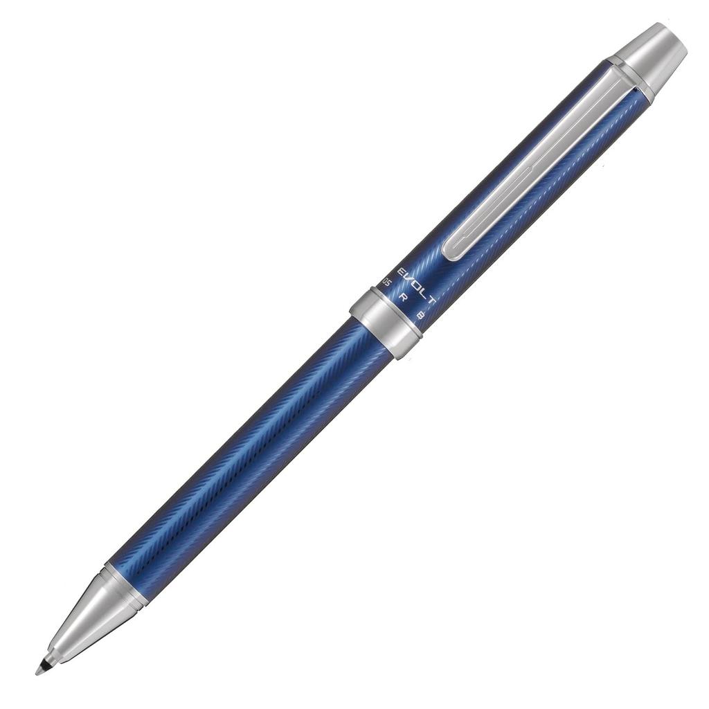 Pilot 2 EVOLT 2 Colors Mm Ballpoint Pen Multi Pen Mm Mechanical Pencil Herringbone Blue Black Body +1 0.7 0.5