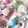 Fashion Plastic Macaroon Christmas Ball Set Multicolor Suspensable Xmas Ornament Ball Christmas Tree Balls Party