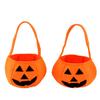 Halloween Pumpkin Bucket Portable Candy Basket Trick or Treat Kids Gift Packaging Halloween Party Decor Supplies