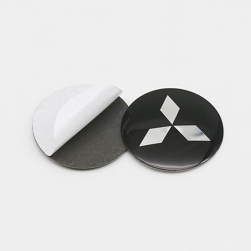 4Pcs Car Wheel Center Hub Cap Rim Cover Stickers Accessories For Mitsubishi Outlander Xl Ralliart Mirage L200 Galant Space Star