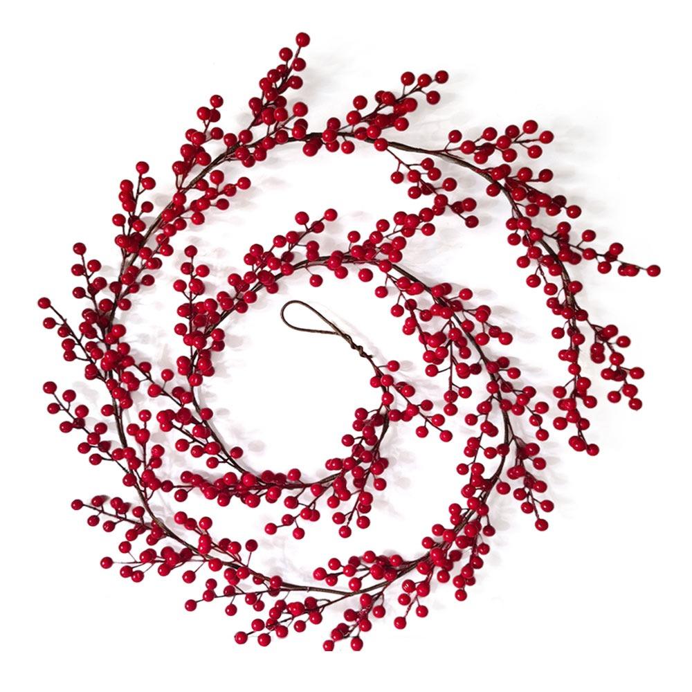 Красная Ягода Красные Ягоды Лоза DIY Аксессуары Искусственные Растения Высококачественный Подвесной Венок Фестиваль