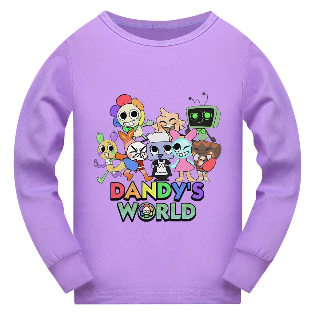 5407 Детская повседневная футболка с длинным рукавом и принтом Dandy World
