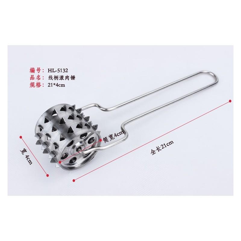 Premium Stainless Steel Meat Tenderizer Hammer For Juicy Steak And Pork Chops