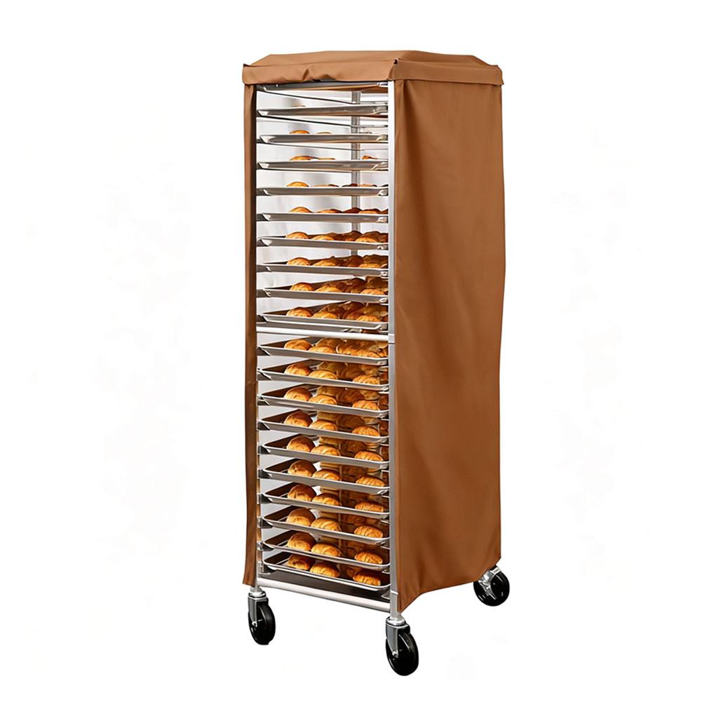 1pc Pan Bracket Cover 59*72*163CM Waterproof Pan Rack Cover Dustproof Bakery Rack Protection Grey/coffee/white Protective Covers