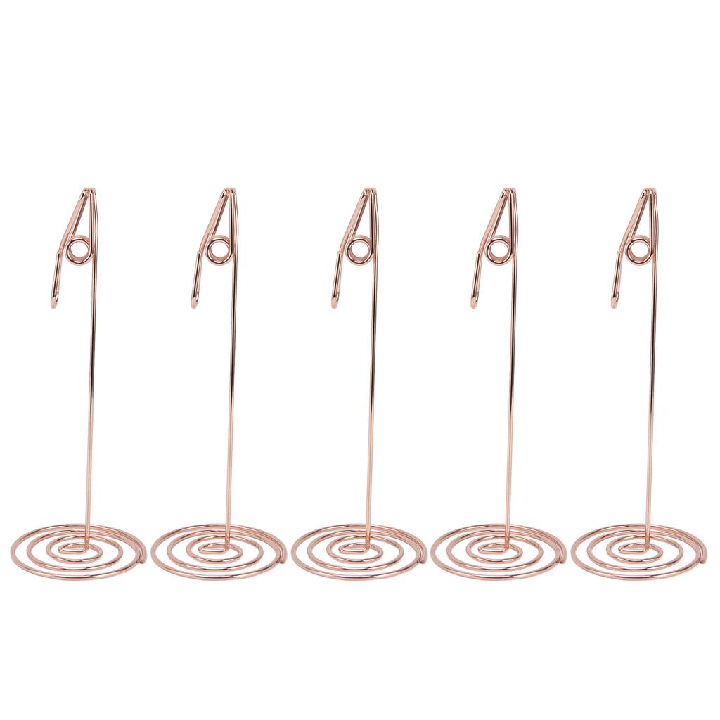 5 шт. держатель для карточек золото уникальный дизайн металл анти окисление многоцелевой стол нумб