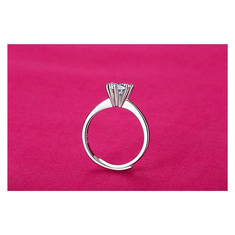 Модное и элегантное кольцо с бриллиантами для женщин, регулируемое кольцо с открытием на шесть крапанов