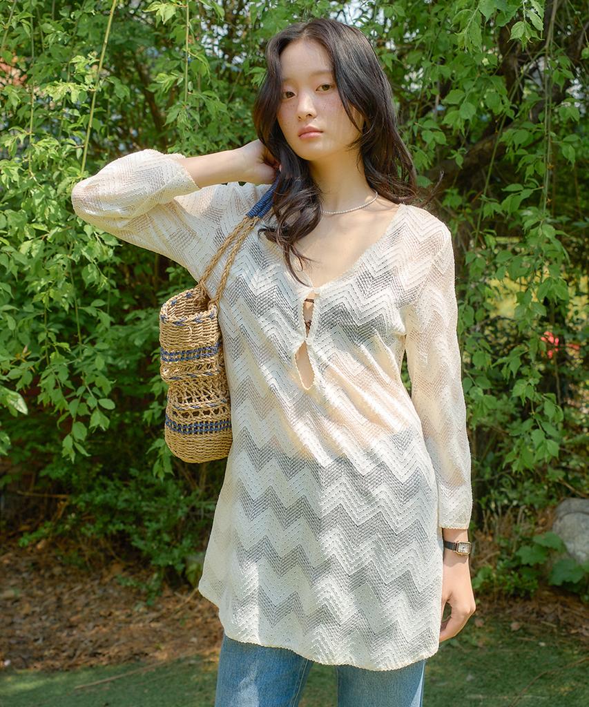 Кружевное платье-накидка Salon De Yon Vintage_ Цвет: Слоновая кость
