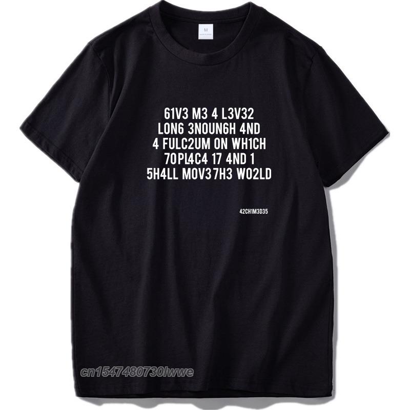 Hacker T Shirt Leet Language Stephen Hawking Design Tshirt Cotton Unisex Cloth High Quality Tshirt Eu Size