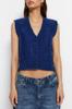 Women's Elegance Style Sweater Stone Soft Textured Knitwear Vest