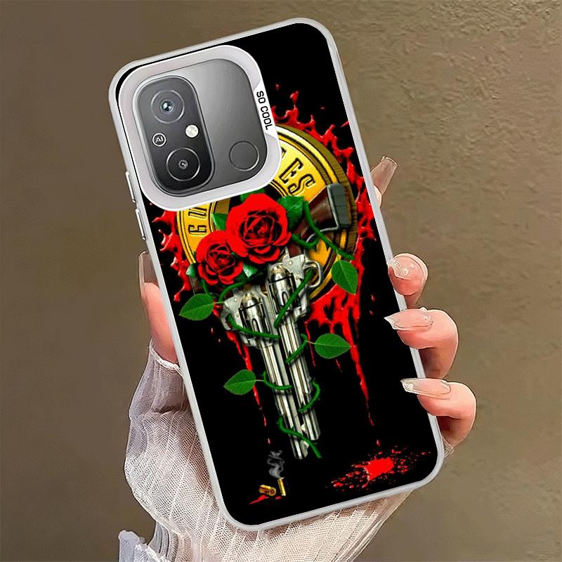 Band G-Guns N R-Roses Soft Phone Case for Xiaomi Redmi 15C 15 14C 13C 12C Poco X5 X6 X7 Pro X3 F8 F7 Ultra M8 13 12 Cover Back S