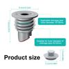 Silicone drain plug 2 pcs for 45 50 pipes with plug gray