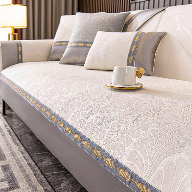 Universal Sofa Cushion for All Seasons Dutch Velvet Light Luxury Seat Cushion Simple Style High-end Sofa Towel