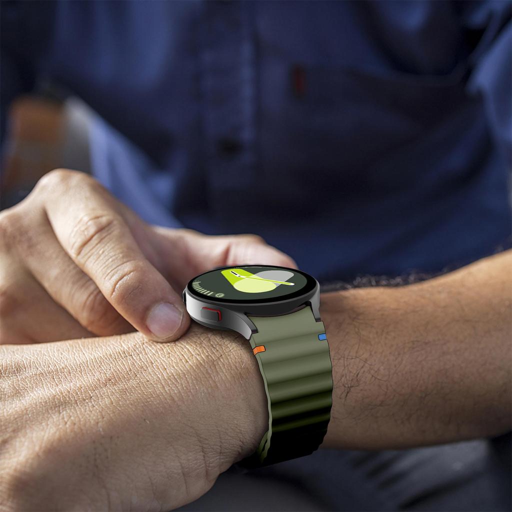 Ремешок No Gaps для Samsung Galaxy Watch 7 6 5 4 44 мм 40 мм Watch FE 40 мм Watch 6 Classic 4 Классический мягкий спортивный силиконовый ремешок для Galaxy Watch 5 Pro 45 мм