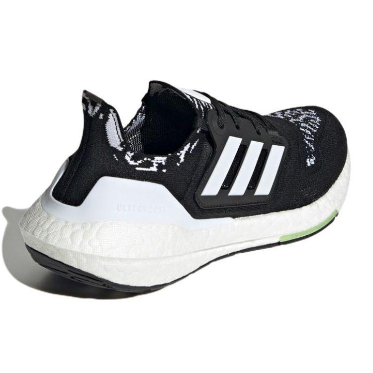 Adidas UltraBoost 22 Black White Почти Lime Женские кроссовки Core-Black Cloud-White GX8019