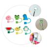 6 Pcs Straw Cap Silicone Covers Strawberry Caps Silica Gel Tip Topper Drinking Straws