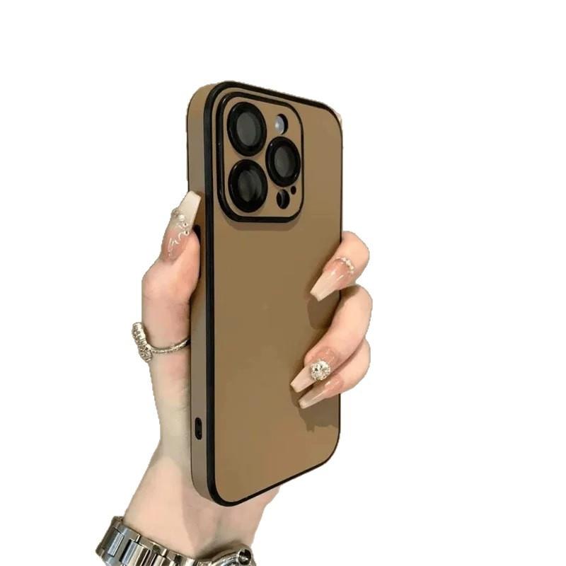 Боковая наклейка подходит для чехла мобильного телефона Apple 16Pro iPhone17Pro конфетного цвета 15Pro полноразмерная линза 14.