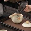 Portable Teacup Set Ceramic Kung Fu Tea Set with Filter Outdoor Travel Camping Teaware Chinese One Teapot Three Cups Gift