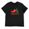 Привет Добро пожаловать в Chili's Футболка синий архив хиппи одежда большие размеры топы летняя одежда одежда для мужчин