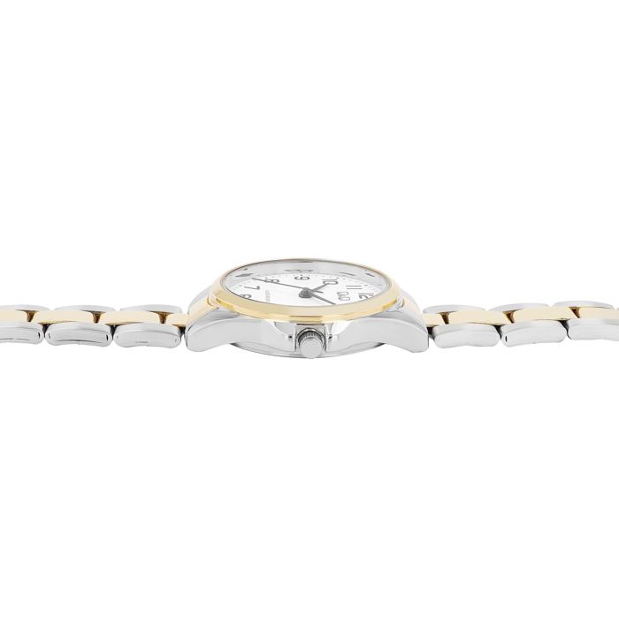 Montre - Q&Q - C37A-017PY - Bicolore acier inoxydable - Boîtier 30 mm - Quartz 3 ATM