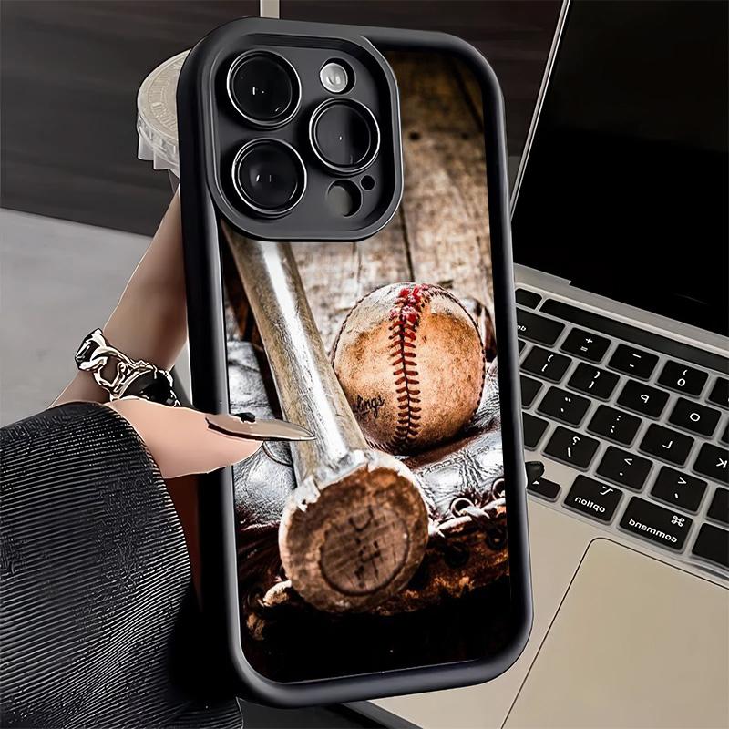 Phone Case for iPhone 17 Air 16E 15 16 Pro Max Baseball Sport Cover 14 Plus 13 12 Mini Soft Shell Silicone Fundas