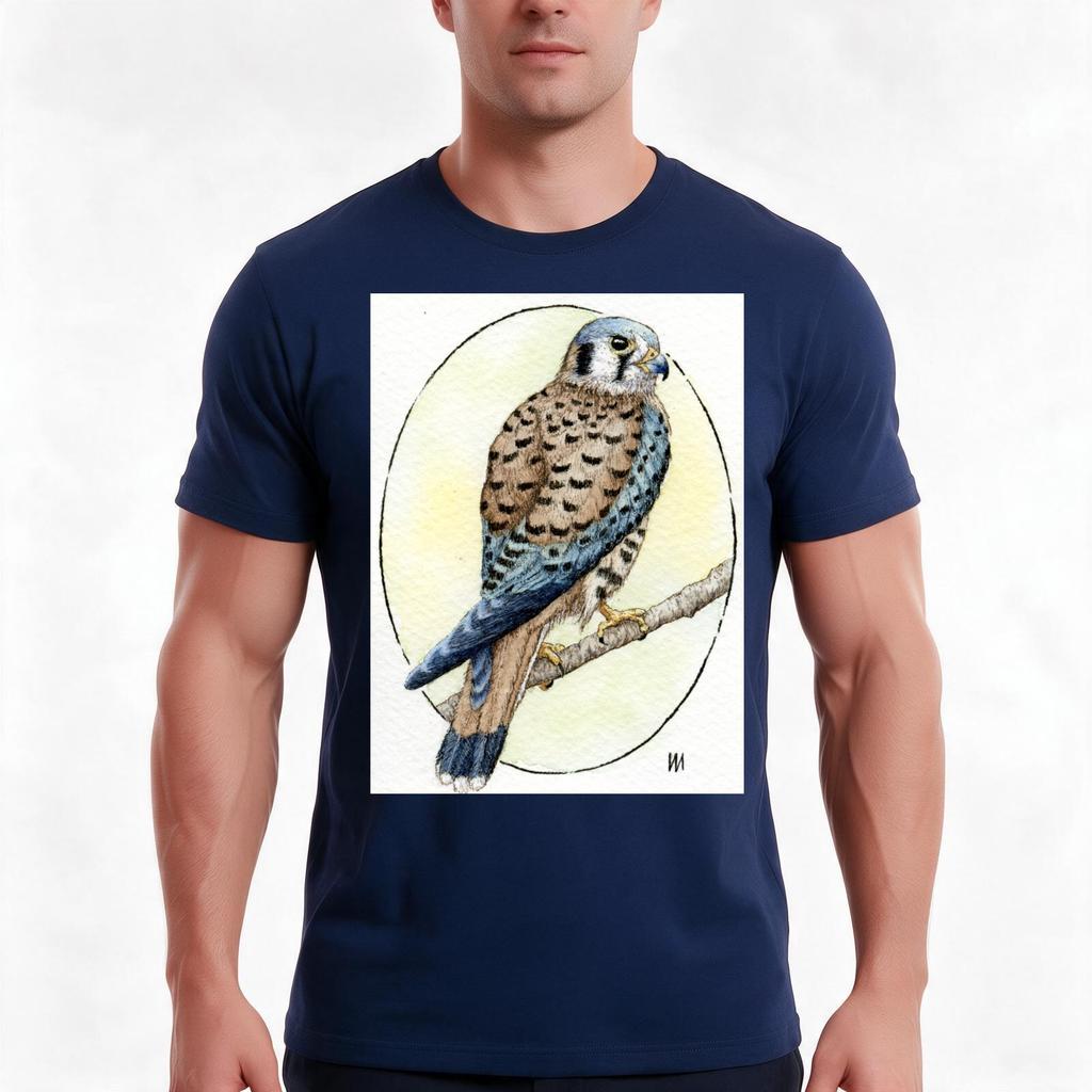 Kestrel Tshirt Summer Casual Cotton Tee Oversized Streetwear Tops Vintage Graphic Print Loose Fit Short Sleeve 100 Cotton