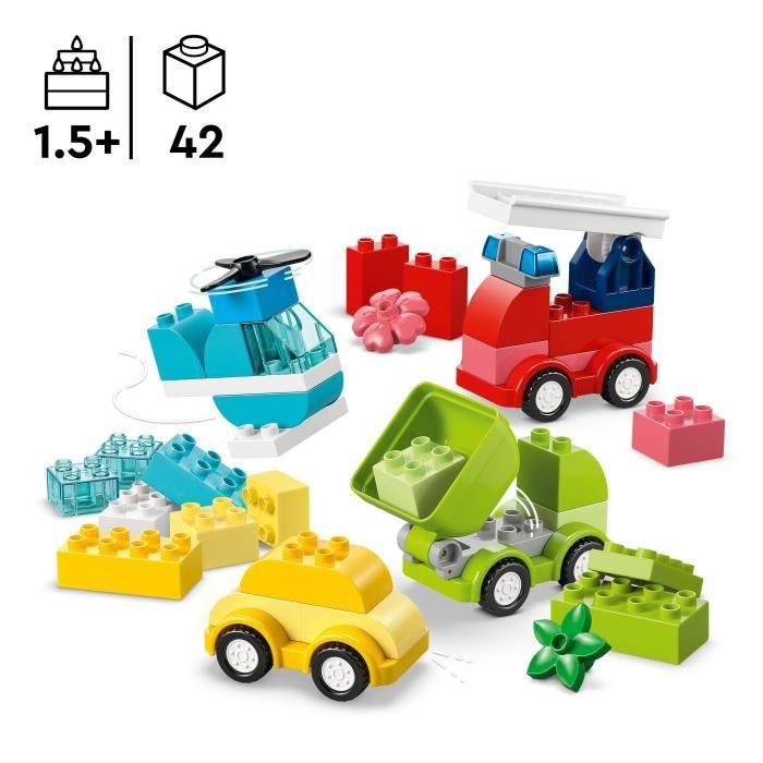 LEGO DUPLO My First 10474 Les Véhicules Créatifs - Jeu Créatif Garçon ou Fille dès 1 an
