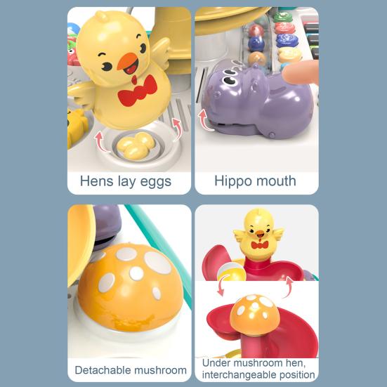 Столик для занятий ребенком, раннее образование, 5 клавиш, пианино, горка, музыкальные инструменты, обучение малышей, центр стоячей активности для мальчиков 1-3 лет