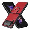 For Samsung Galaxy Z Flip4 Anti -Drop Finger Ring Leather Case For Samsung Z Flip4 Flip 4 Flip3 5g Flip 3 Slim Protective Cover