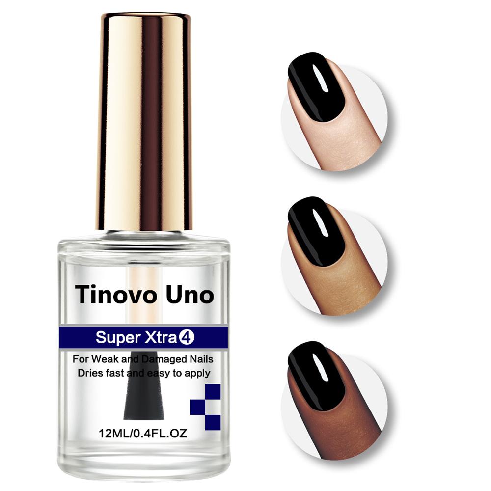 Tinovo Uno Ночной укрепитель и отвердитель для ногтей Обычный прозрачный лак для ногтей Натуральное сухое кератиновое базовое масло Маникюр Уход за ногтями
