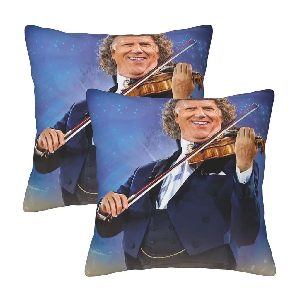 Andre Rieu Best Of Andre Rieu 2 Pcs Square Pillowcase Pillow Cover Cushion Zip Decorative Comfort Throw Pillow For Home