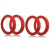4 шт. Прокладка группы 8 мм для эспрессо-кофемашины E61 - Красное силиконовое кольцо, совместимое для EXPOBAR E61/KEES/WEGA
