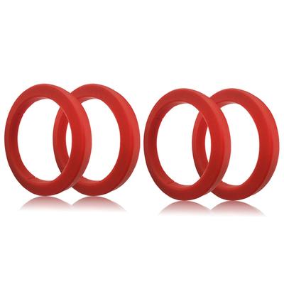 4 шт. Прокладка группы 8 мм для эспрессо-кофемашины E61 - Красное силиконовое кольцо, совместимое для EXPOBAR E61/KEES/WEGA