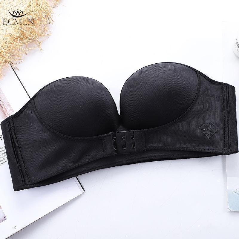 Front Closure Sexy Push Up Bra Women Invisible Bras Underwear Lingerie for Female Brassiere Strapless Seamless Bralette