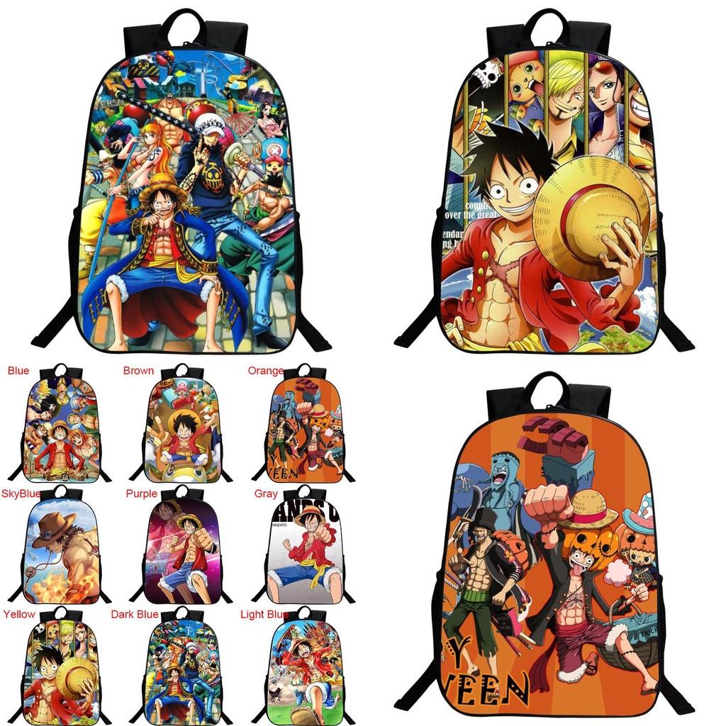 Прочный и модный аниме One Piece Monkey D. Рюкзак для путешествий Луффи для студентов
