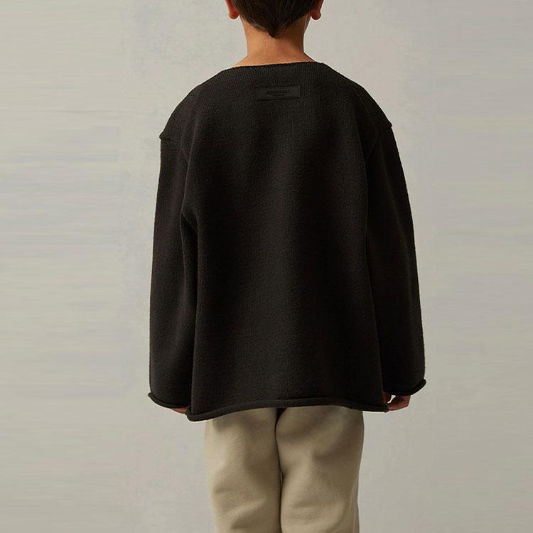Fear of God Essentials Свитер SS22 с большим логотипом Детские свитеры Железный FOG-SS22-249