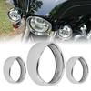 Мотоциклетный ободок фары 7" 4.5" Светодиодная фара для Harley Touring Road King Electra Glide Softail FLD/FLH
