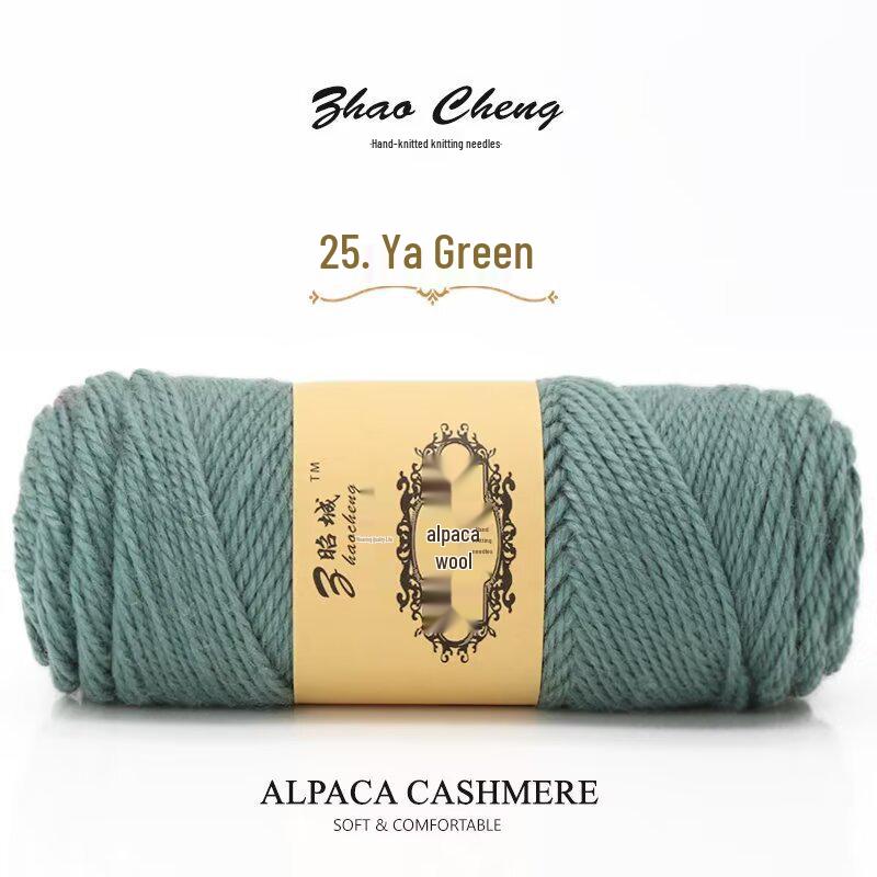 Шарф-подушка из альпаки ручной вязки – Средней толщины, Мягкий, Сделай сам, Крючком