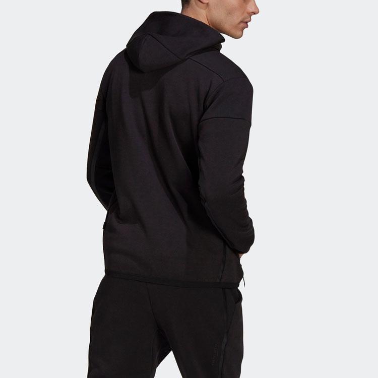 adidas Куртки Мужские Черные С Капюшоном Средней Прочности Рабочая Одежда H31037
