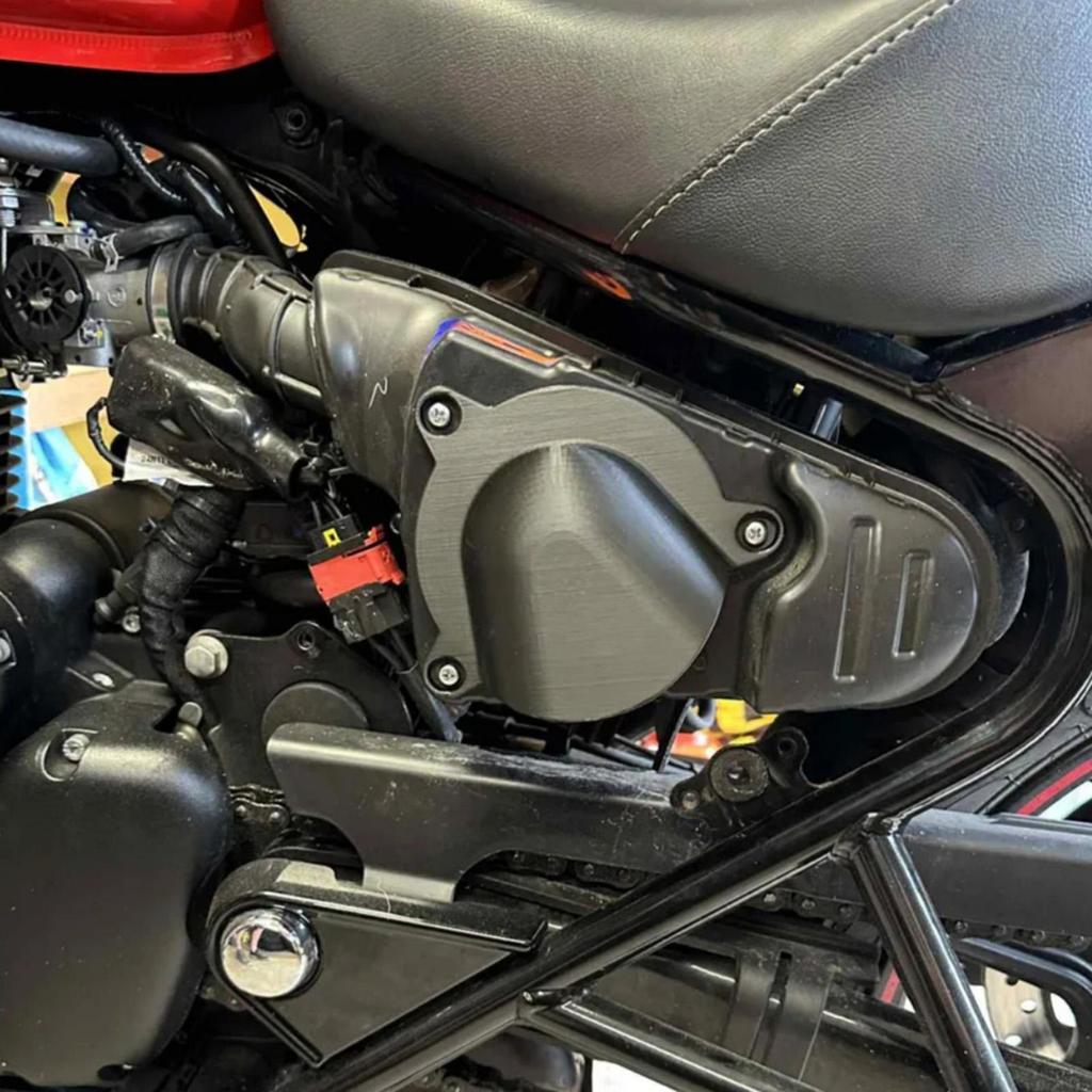 Motorcycle Air Intake Filter Plate Motorcycle Cold Air Intake Filter Breather Plate Engine Protection Cleaner For Drivers Men