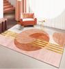 Pink Simplicity Creative Carpet Living Room Light Luxury Minimalism Bedroom Decoration Rug Girl Room Non-slip Floor Mat Washable