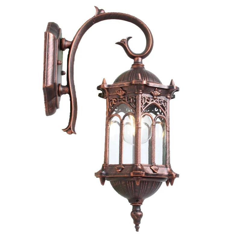 Eu Retro Wall Light Outdoor Lighting IP44 Waterproof Courtyard Garden Vorth Vorth Light E27 Screw Wall Light Outdoor Home Decoration