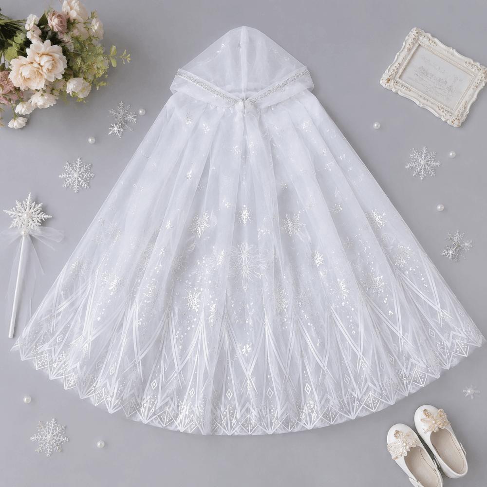 Sequined Children Cloak Shiny Shawl Girls Hooded Cloak Fairy Cosplay Costume Cape  Halloween Party
