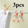 3 шт. Не оставляющий следов ветрозащитный зажим для сушки одеяла на открытом воздухе на балконе, большой зажим, большой пластиковый зажим