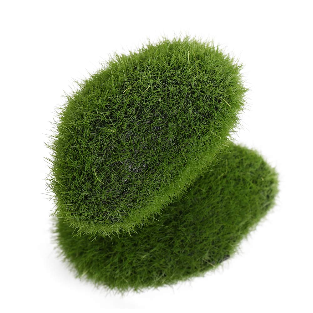 Covered Stones Artificial Moss Rocks Simulation Plant Faux Green Moss Artificial Green Moss Ball