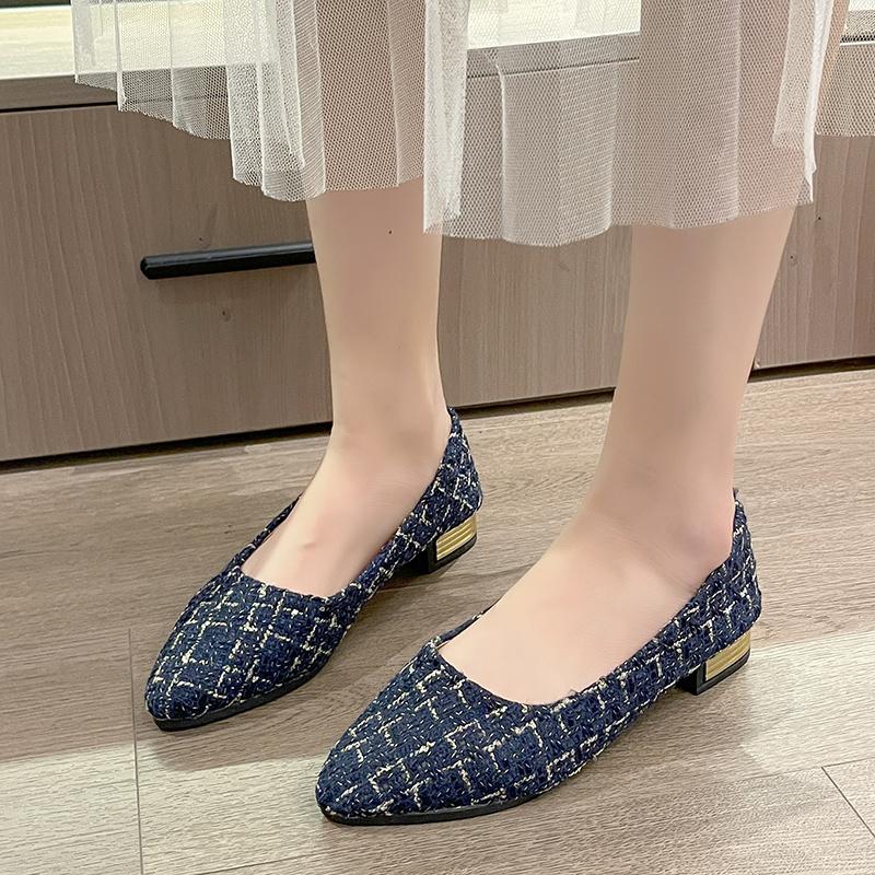 Мода 2024 года, новые летние туфли с острым носком, удобные повседневные туфли с неглубоким носком, дышащие женские туфли-лодочки