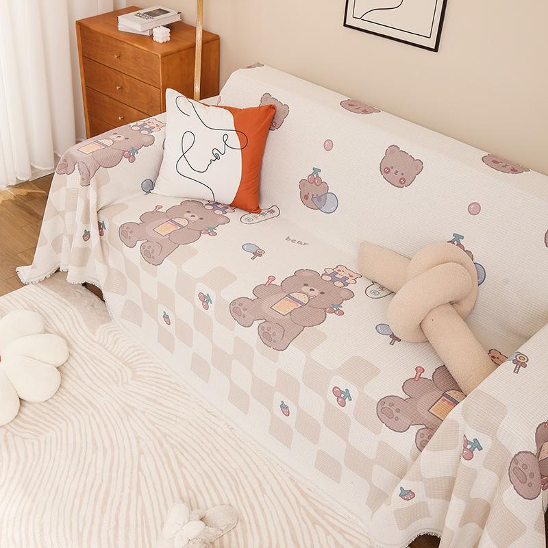 Полотенце для дивана, полное покрытие, простая подушка, полное покрытие, универсальный чехол на все сезоны