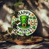Деревянный 1шт Happy St. Знак с гравировкой из фольги ко Дню Святого Патрика - наружный декор для двери, стены, дома, комнаты, фермы, улицы, магазина, гаража, бара, сада, кафе