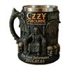 Halloween 3D Ozzy Osbourne Commemorative Mug Stainless Steel Skull Water Cup Beer Mug Coffee Cup Drinking Utensils