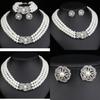 Вода Бриллиант Геометрический Набор Ювелирных Изделий Для Свадьбы Невесты Вечеринки Аксессуар Подарок Для Женщин