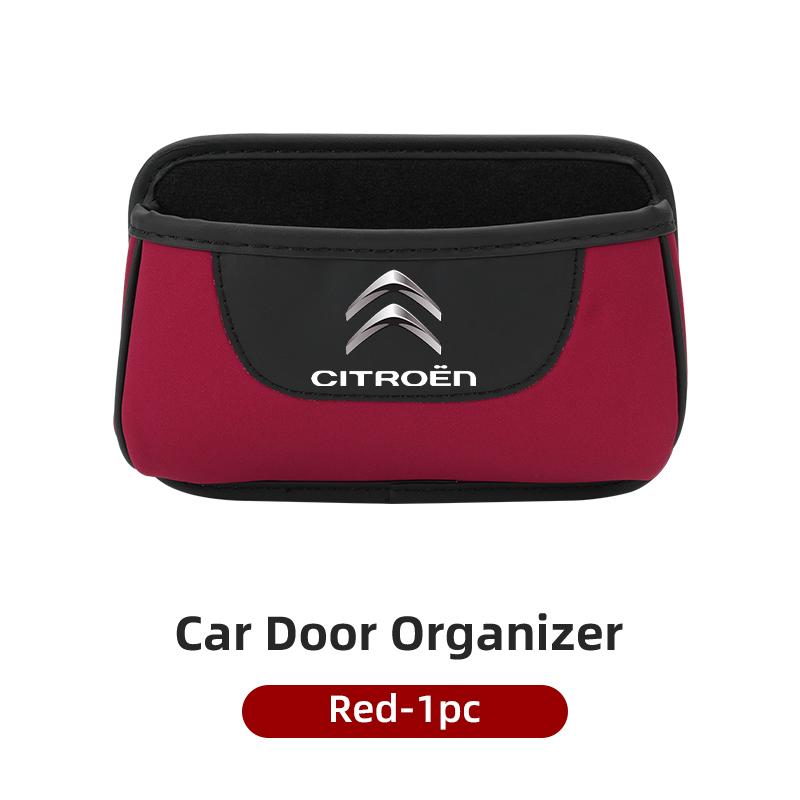 Car Door Storage Box Fur Pocket Phone Glasses Organizer Auto Accessories For Citroen C4 C3 C5 C1 C2 Berlingo Celysee Cactus